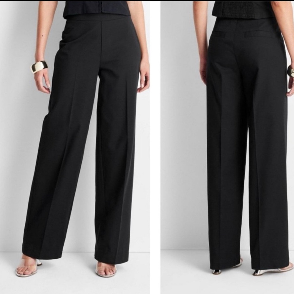 Future Collective™ with Jenee Naylor Women's High-Rise Straight Leg Pants sz 12